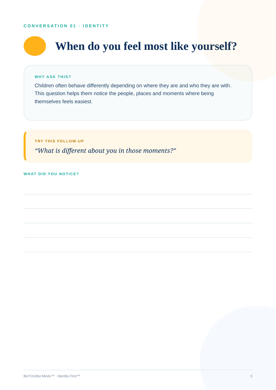 Inner Compass Guide sample page